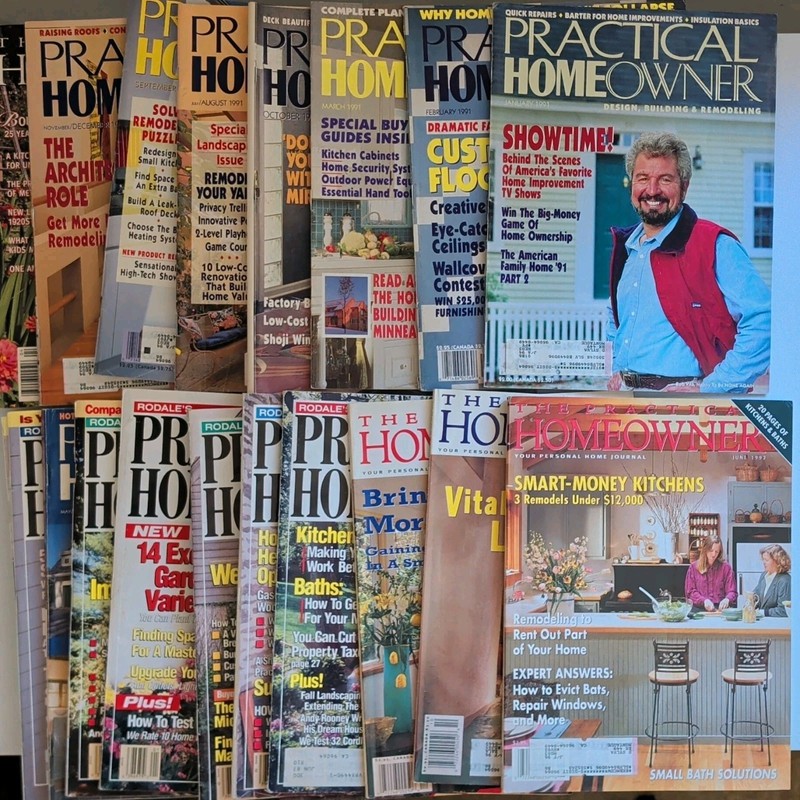 The Practical Homeowner Lot Of twenty (20) from 1986, 1987, 1991, And 1992.