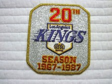 Authentic Los Angeles Kings 20th Anniversary Hockey Jersey Patch On-Ice Version