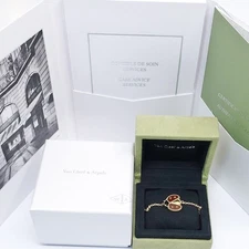 Van Cleef Arpels Lucky Spring Open Wings Ladybug 18k Rose Gold Bracelet box
