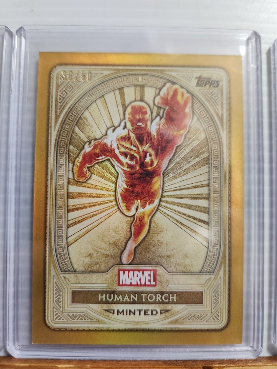 Human Torch 2025 Marvel Mint card #'d 36/50 Gold | eBay