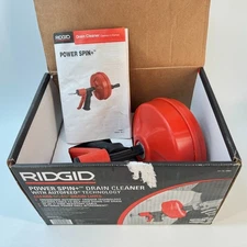 Ridgid Power Spin+ Hybrid Drain Cleaner 1/4 in X 25 ft W/Autofeed Model 57043