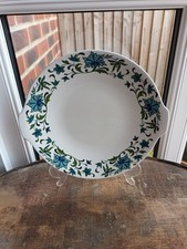 Vintage Midwinter Spanish Garden Cake Sandwich Biscuit Plate 9.1/2" Diameter MCM