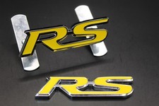 Yellow Chrome Silver Front Grille & Rear Boot Badge for Honda RS