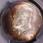 1964 D Kennedy Half Dollar PCGS MS65, Dual Toned, FREE SHIPPING