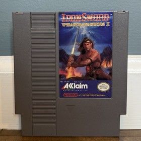 IronSword: Wizards & Warriors II per Nintendo NES 1989 + manuale, proprietario originale