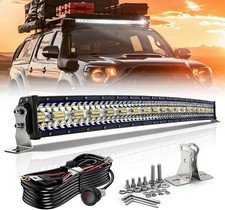 42 Offroad Tri-row Led White Light Curved Bar Spot Flood Lights For Truck Suv 42 Offroad Tri-row Led White Light Curved Bar Spot Flood Lights For Truck Suv