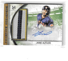 Jose Altuve 2025 Topps Museum Momentous Material Jumbo Patch Autograph #d 1/25