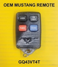 Oem Ford Mustang Logo Keyless Remote Fob Gq43vt4t 4 Buttons Oem Ford Mustang Logo Keyless Remote Fob Gq43vt4t 4 Buttons