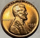 1956 P  Lincoln Wheat Cent/Penny BU #1970