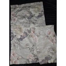 Crown Crafts Juliana King Sham Pumice Floral Jacquard Pillow Cover