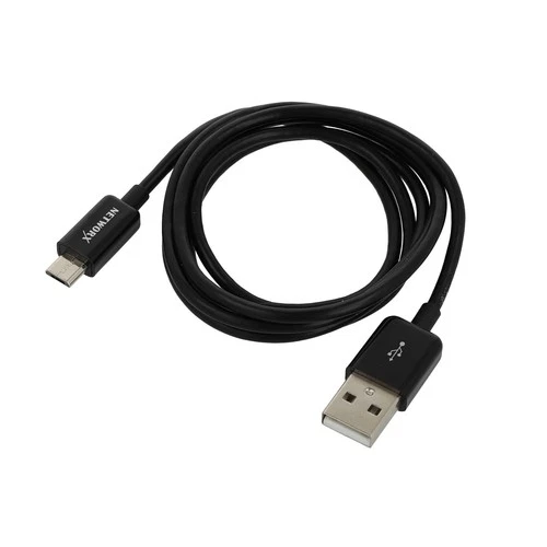 Networx Mikro USB Kabel USB auf Micro USB 1 Meter  schwarz