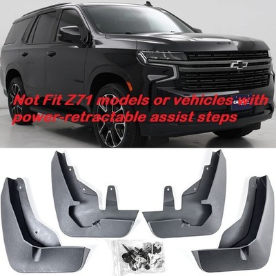 Full Set 4PC For 21-Up Suburban Tahoe Mud Flap Rock Fender Splash Guard OE Style