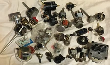 Vintage lot of Ham Radio parts + Vibroplex 07763 Telegraph Key