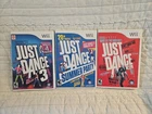 Just Dance 1, 3, Summer Party Nintendo Wii Complete In Box Lot Bundle Tested