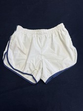 Jantzen Vintage White Swim Trunks Shorts Mens Size 36 (shrunk 28-32) Made In USA