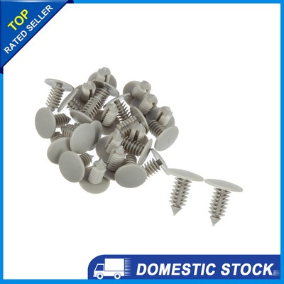 Universal 9mm Push Bumper Fastener Nietenclips Grau - 30er Packung