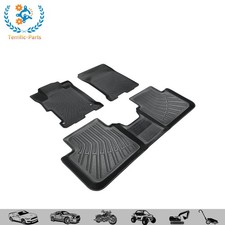 For Honda Accord Sedan 2013-17 Black Rubber Waterproof Liner 3pcs Floor Mats New