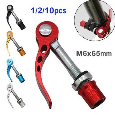 2x UK Schnellspanner Sattelstützenklemme Spieß Bolzen Clip Fahrrad Roller
