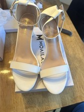 Women's Heels Open Toe Adjust Ankle Strap, Chunky Heel Sandals 3 Inch- size 8