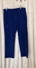 FIGS M Winning Blue Kade Cargo Scrub Pants