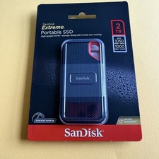 New Sandisk Portable 2TB Extreme USB-C to USB-C SSD SDSSDE61-2T00-AT