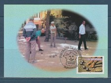 carte 1er jour portraits régions France vivre  la pétanque 13  Marseille  2003