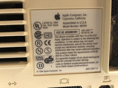 WORKING Apple Macintosh 7100/66 PowerPC Vintage Computer M2391 See