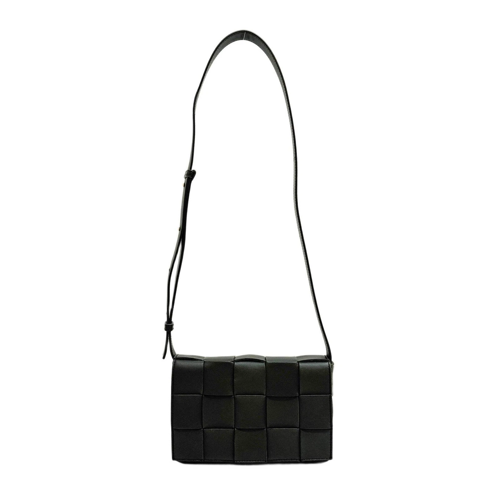 Bottega Veneta — BOTTEGA VENETA Cassette Dark Green Leather Shoulder Bag