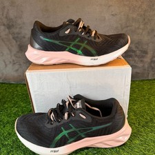 ASICS Novablast Running Shoes Sneakers Black Green Pink 1012A832 Womens Size 8