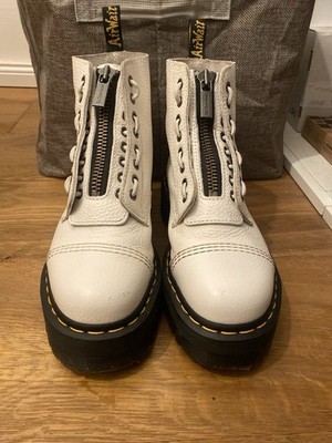 Dr.Martens Sinclair Damen Plateau Boots Leder Gr.40 White Almost New No Box