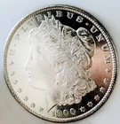 1900 O MORGAN HUGE B&W CAMEO DMPL! MONSTER MIRRORS! GEM BU++++SCARCE NR #64509
