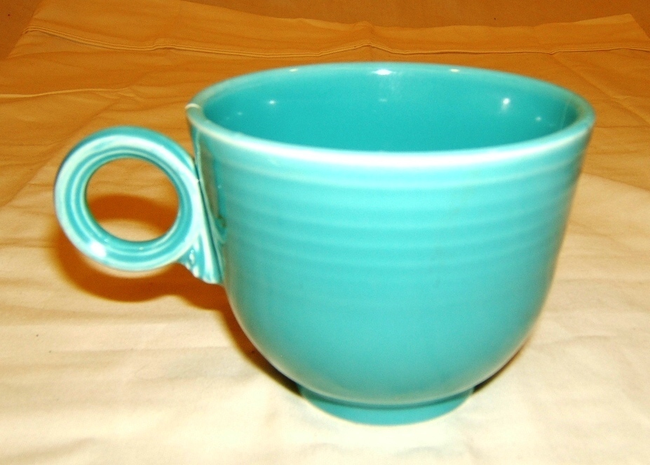 Designer Cup 3-in Tall x 3 1/2-in Diameter Turquoise China