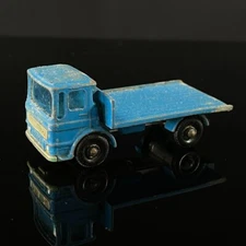 Vintage Lesney Matchbox Series No. 60 Site Hut Truck Blue Die Cast England