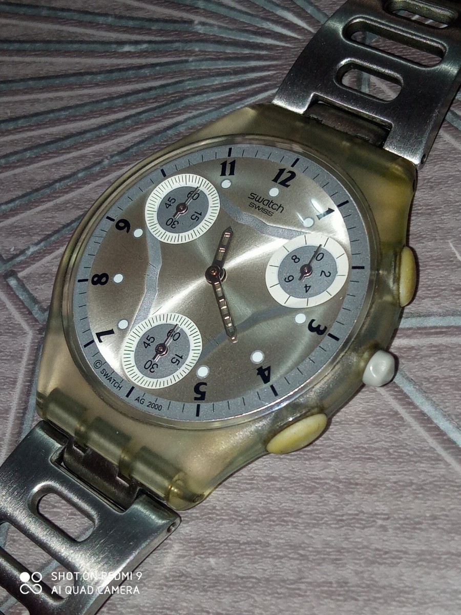 SWATCH SKIN CHRONO FLATZONE SUYK100G NUOVO PERFETTO FUNZIONANTE 