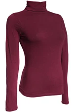 Women's Basic Turtleneck Long Sleeve Top Shirts Layering Top
