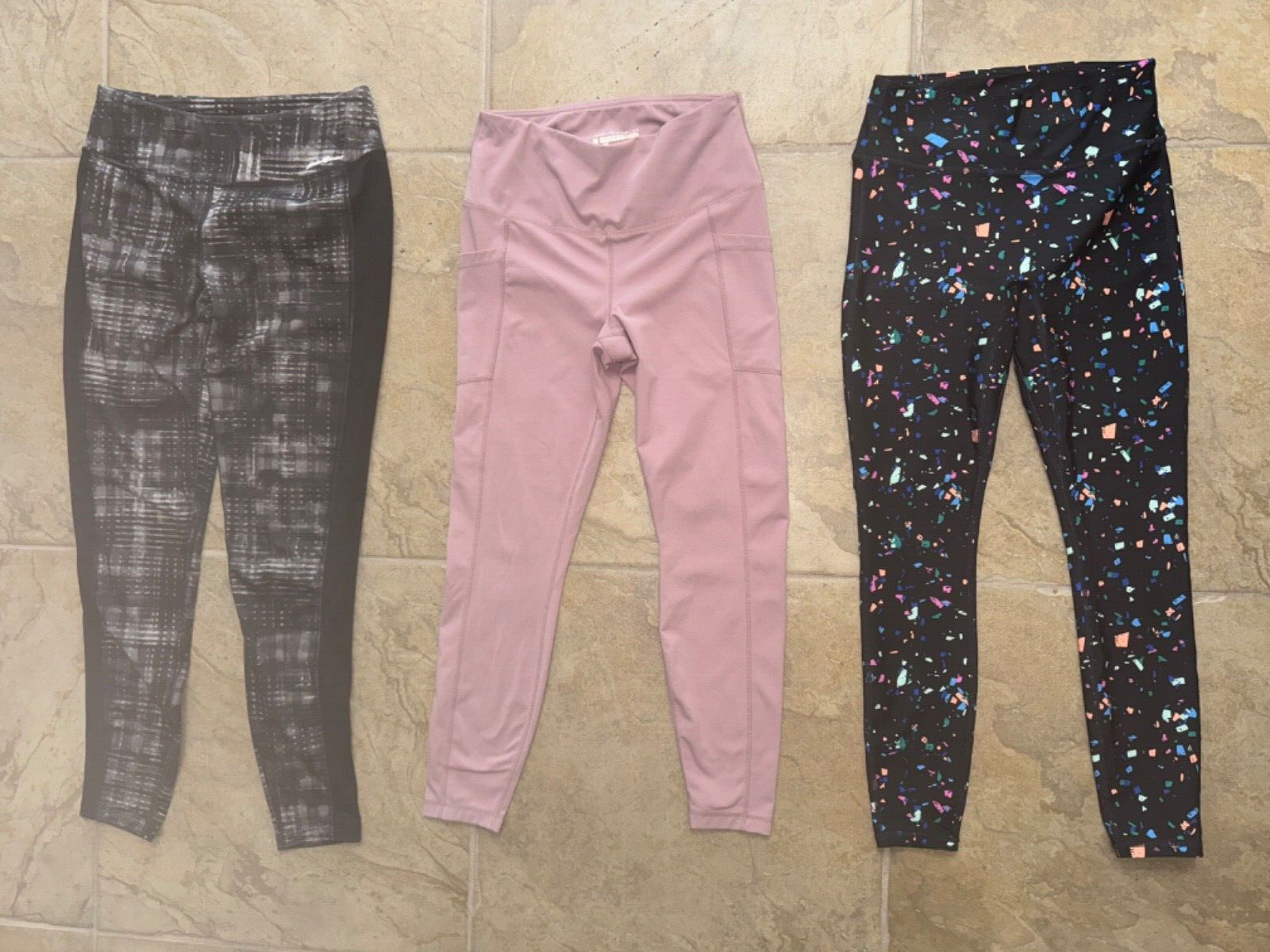 ALTRA 3 PAIA LEGGINGS LUNGHEZZA 36" (EDDIE BAUER YOGALICIOUS ALTRO) DONNA TAGLIA M