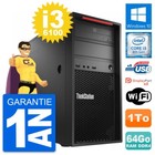 PC tour Lenovo Thinkstation P320 MT i3-6100 RAM 64Go Scheibe 1To Windows 10 Wifi