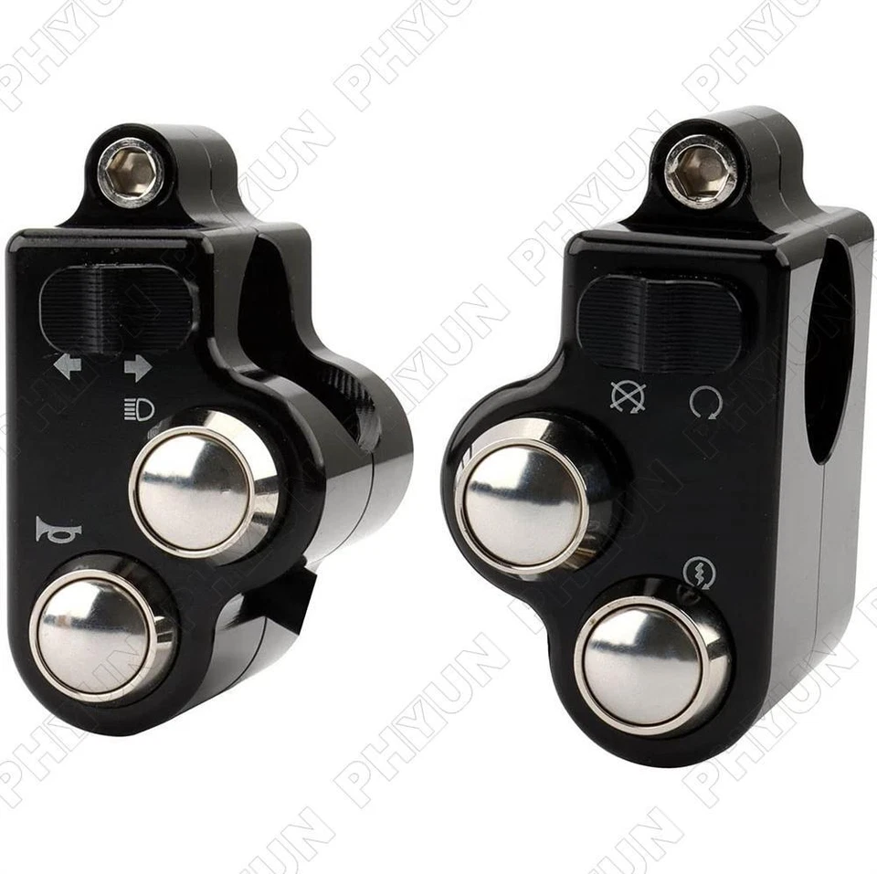 22mm Universal CNC Motorcycle Handlebar Switch Control Modified Part W/ Harness - image 4 of 4