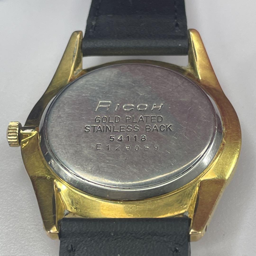 RICOH (TAKANO) CHATEAU CALENDAR 19 JEWEL MEN'S WRISTWATCH