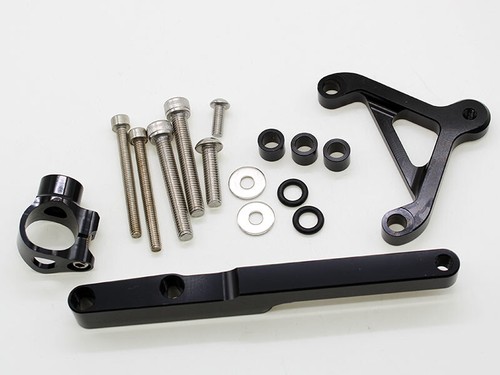 CNC Steering Damper Bracket Kit Holder Fit HONDA CB1000R 2008 09 10-2012 Black - Picture 1 of 3