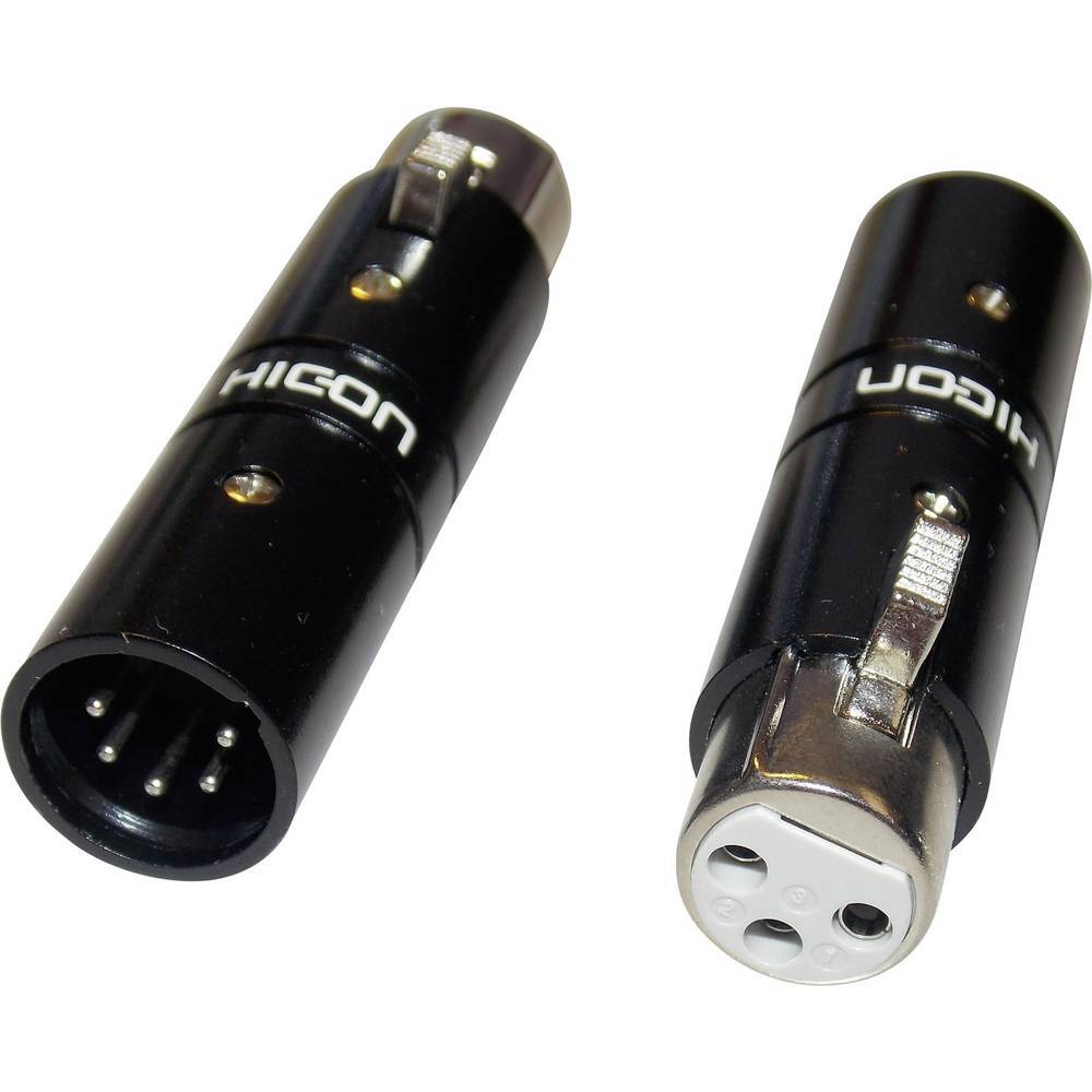Hicon HI-X3X5-FM XLR-Адаптер XLR-Buchse - XLR-Stecker 1 St.