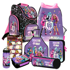 Monster High 8 Teile Set SCHULRANZEN Ranzen Federmappe Tornister Rucksack Tasche