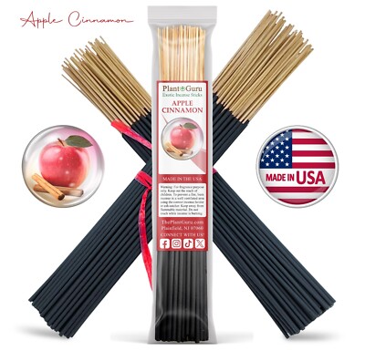 APPLE CINNAMON Incense Sticks 11'' Bulk Pack Wholesale Hand Dipped Lot