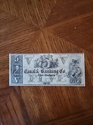 1800s Unissued $5 Canal And Banking Co. New Orleans Note — photo 1