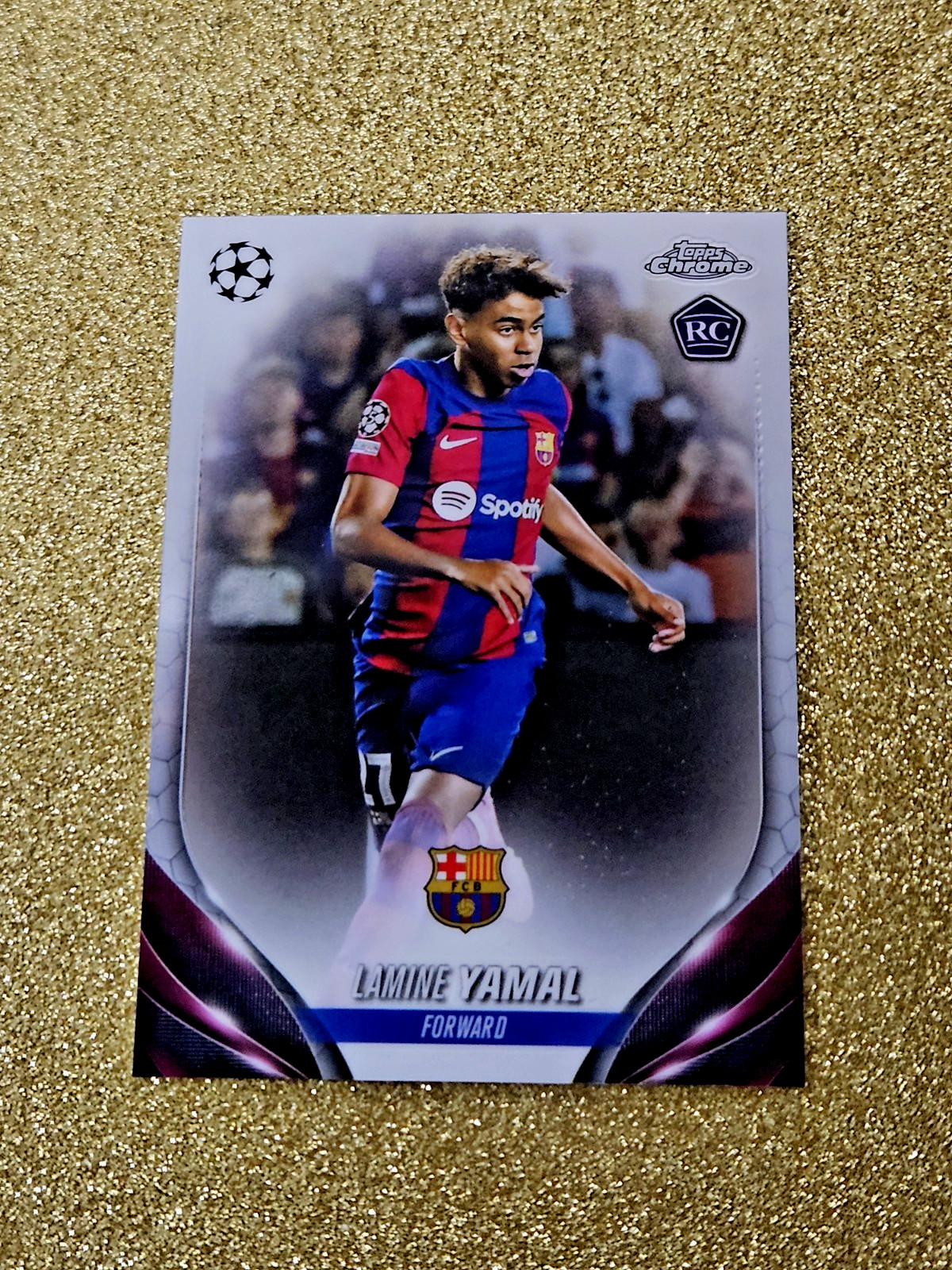 Lamine Yamal 2023-24 Topps Chrome UEFA Rookie #64 RC Classic Card GRADE ME 💙💙 view 16
