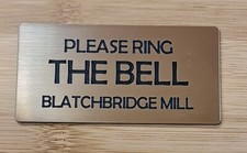 Personalised Please Ring the Door Bell Sign Plaque House Name Number