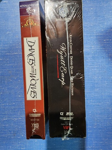 Dances With Wolves Wyatt Earp Kevin Costner 2 Vhs Lot Brand New Sealed - Picture 6 of 6