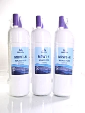 3 Pack Marriotto Refrigerator Filter MRW1-N   NO BOX. TWO SEALED AND ONE UNSEALE