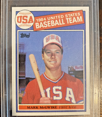 1985 Topps 1984 USA Baseball Team Mark Mcgwire #401 PSA 8 - Bild 4 von 8