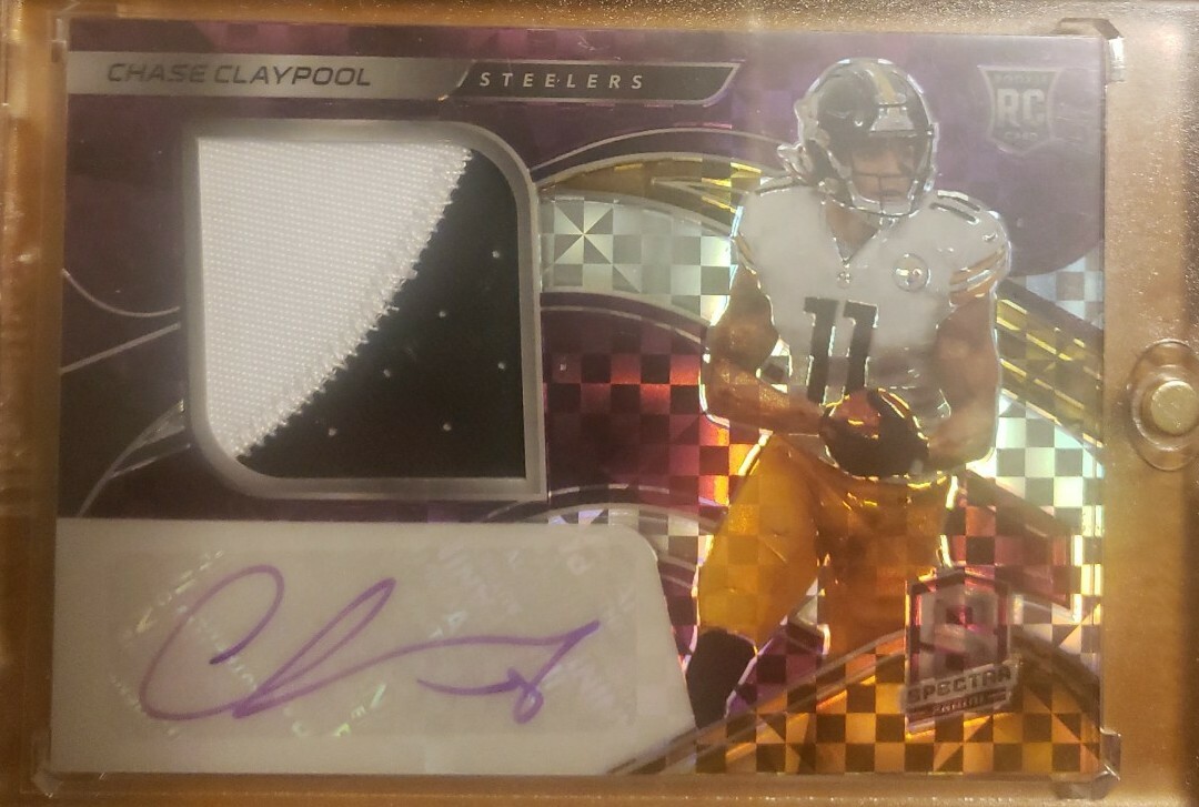 2020 Chase Claypool Spectra RPA FOTL /35 Purple Prizm w/ Purple AUTO Mint+ 🔥